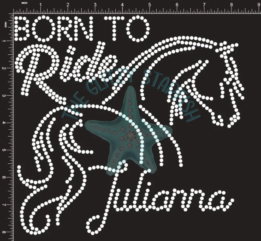 Born To Ride Rhinestone Shirt